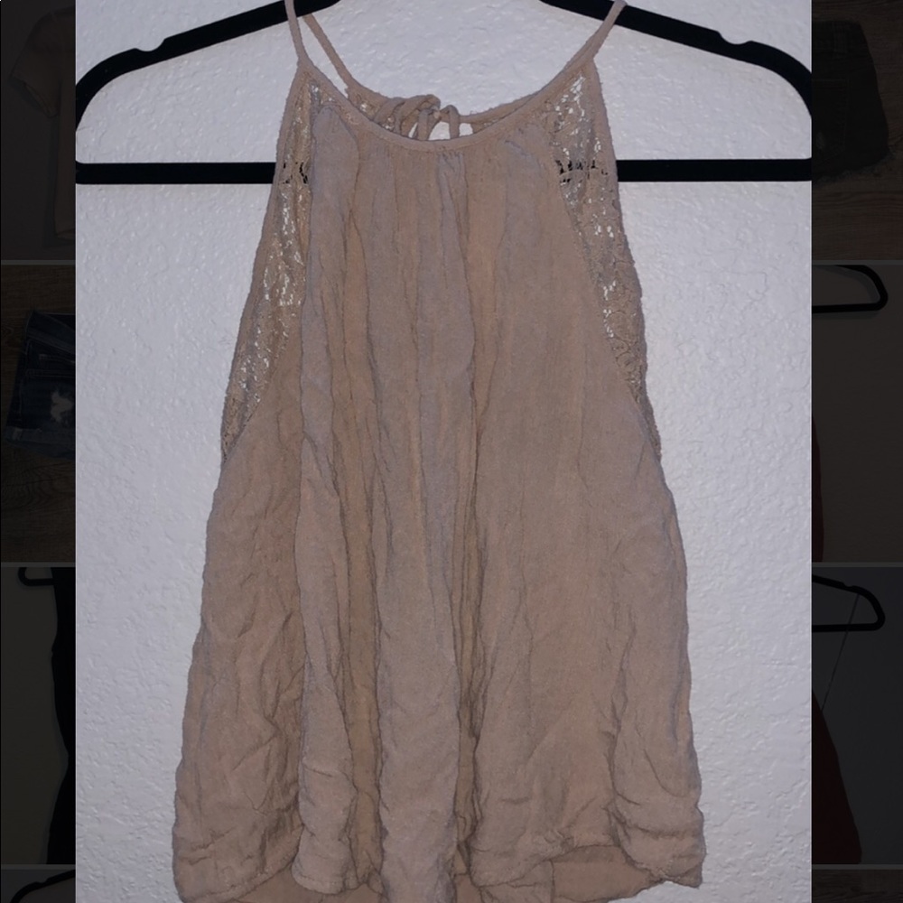 Tan halter top